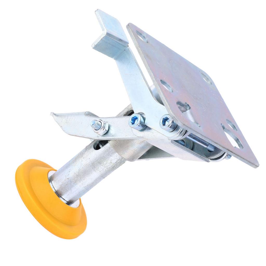 Trolley Brake Floor Lock Iron Galvanized Trolley Cart Lock with TPU Pad for 3in Casters