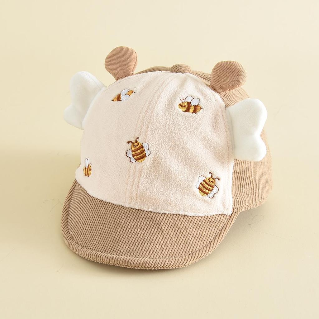 Children's Cute 3D Bee Sun Hat Baseball Cap - Windproof Toddler Outdoor Hat