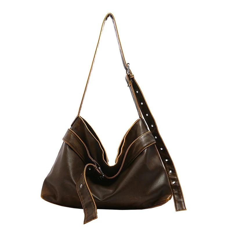 

Женская сумка большого размера из плутония на молнии через плечо сумки через плечо универсальный стиль лаконичная сумка большой емкости модный тренд новый