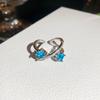 Korean Sweet and Cool Wind Zircon Star Opening Ring Niche High-end Index Finger Ring Light Luxury Personality Temperament Ring Woman