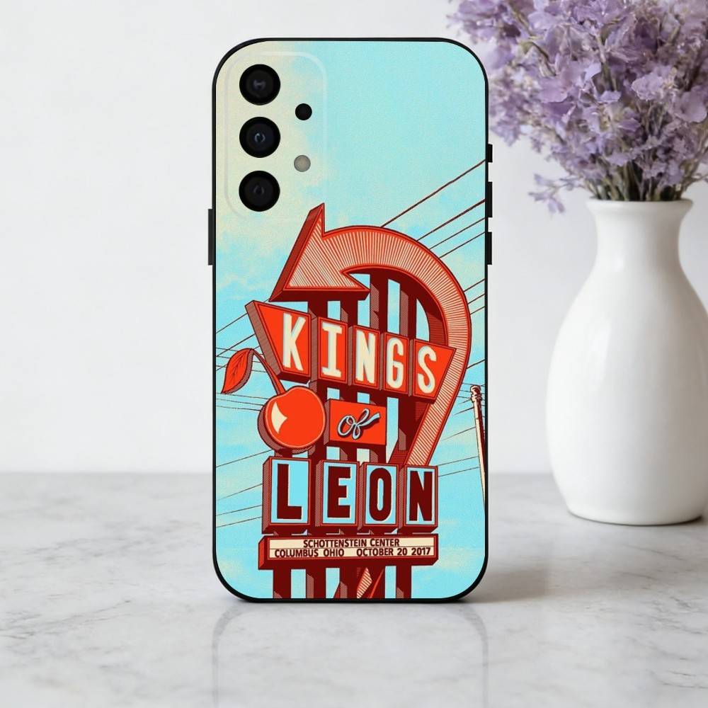Electrifying K-Kings of Leon Band Phone Case For Samsung Galaxy A73,A72,A71,A70,A53,A52,A51,Soft Silicone Black Cover