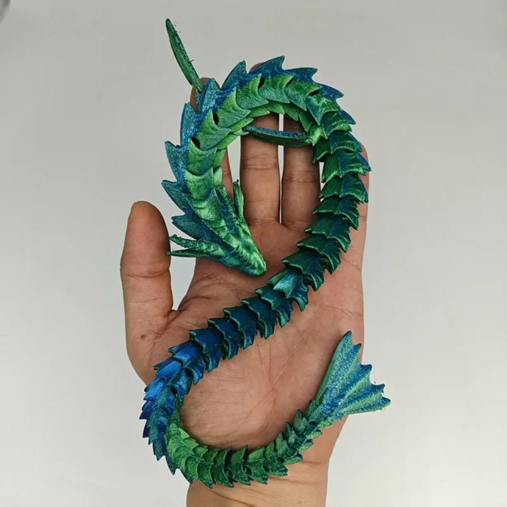 New 3d Print 45cm Sea Dragon Model Mythical Dragon Desktop Decorations Multi-articulated Activity Models Home Decorations