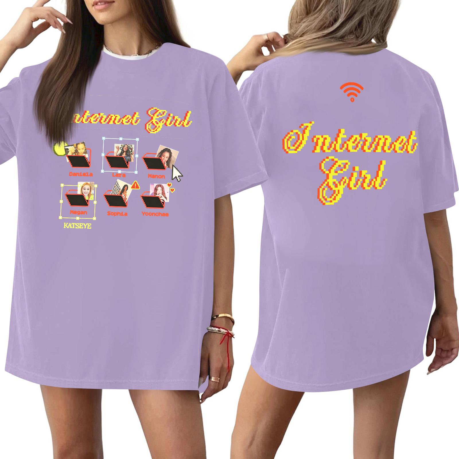 

Women Casual Letter Print Short Sleeve T Shirt Loose Fit Crew Neck Lightweight Comfortable Tee Top for Everyday Wear XXL