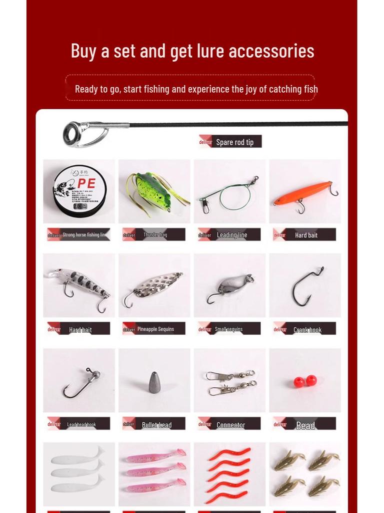 Portable Mini Telescopic Lure Rod: Japanese & Korean Design, Hard Smooth Float, Short Casting Section E18