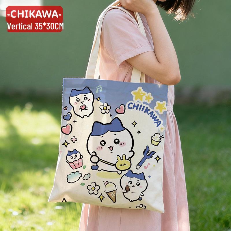 Customizable White Canvas Tote Bag with High-End Feel