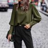 Women's Fall Winter Blouse 2026 Long Sleeve Office Shirt Elegant Casual Workwear Tops
