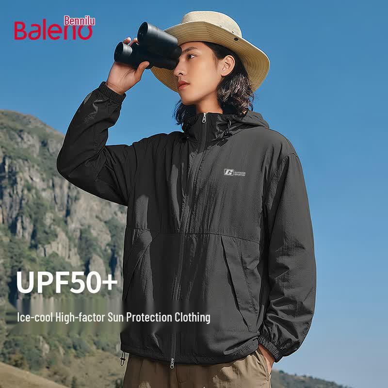 Baleno Men s Lightweight UPF50+ Sun Protection Hooded Jacket 4XL