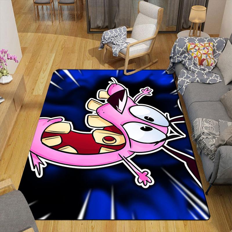 Courage the Cowardly Dog Rug Floor Mat for Living Room or Bedroom Soft and Comfortable Carpet a Gift for Birthday and Holiday.MFF0918602