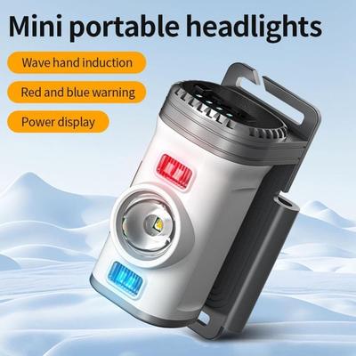 Portable Rechargeable LED Clip On Cap Light Waterproof High Brightness Hat Clip Light Sensor Motion Flashlight Fishing