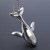 Mode 316L Edelstahl Anhänger Wal Anhänger Halskette Herren und Damen Einfacher Schmuck Halskette Geschenk Accessoires Großhandel