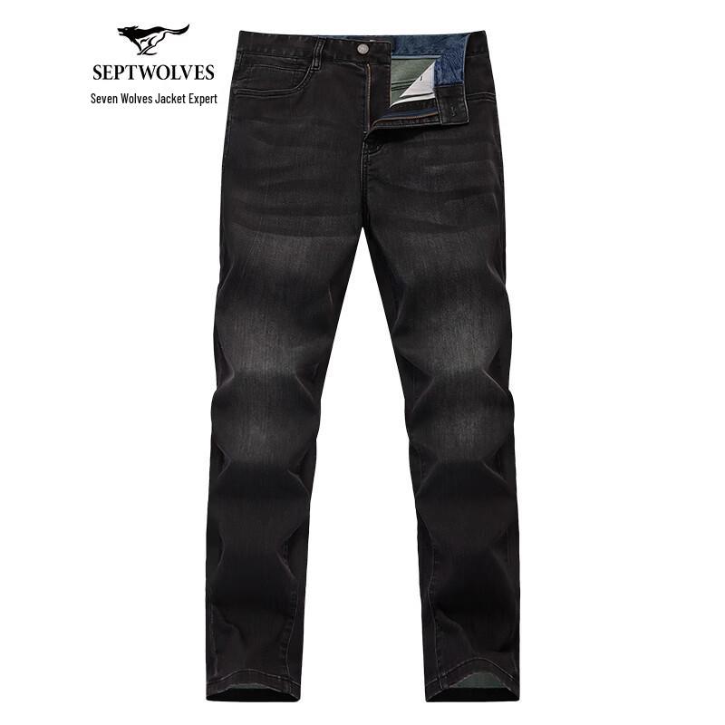 Мужские прямые джинсы Septwolves Comfort, стиранные 31