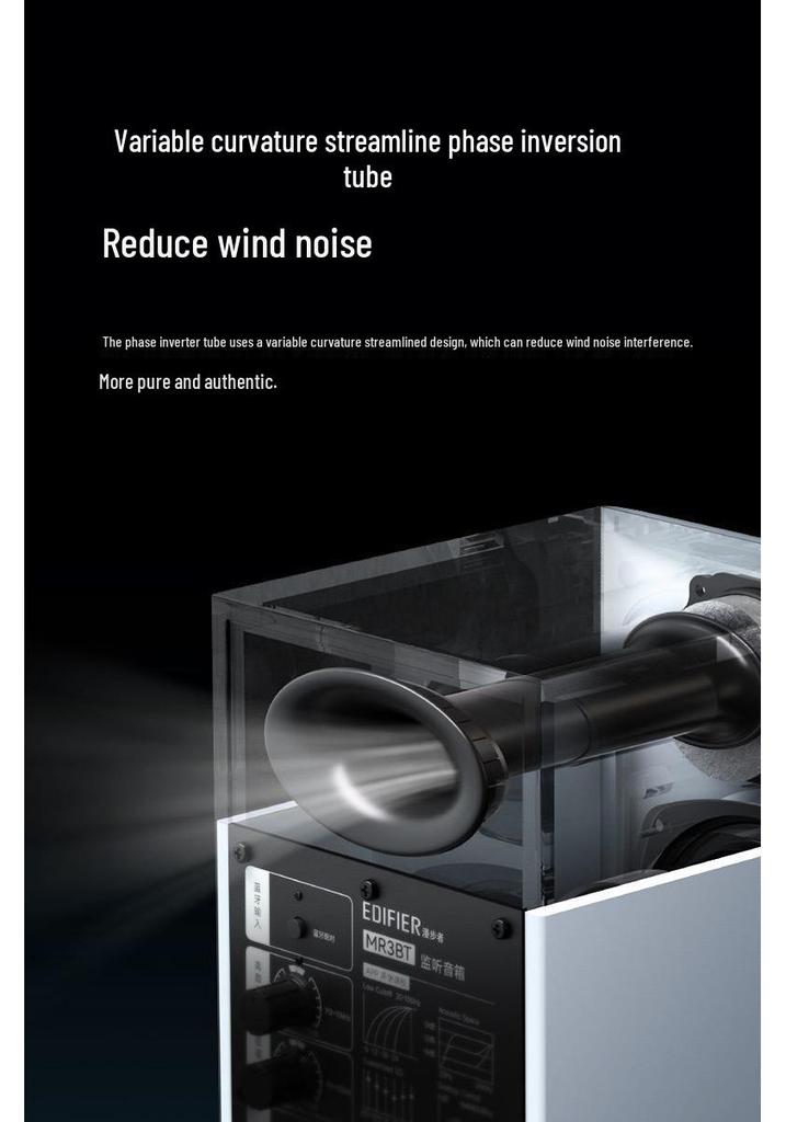 Edifier MR3BT Gold Label Bluetooth V5.4 Desktop Speakers, Adjustable High/Low Bass