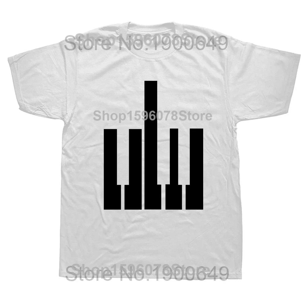 Funny Don't Touch My Piano T Shirt Summer Style Graphic Cotton Streetwear Music Band Keyboard Player Gifts T-shirt Mens Clothing