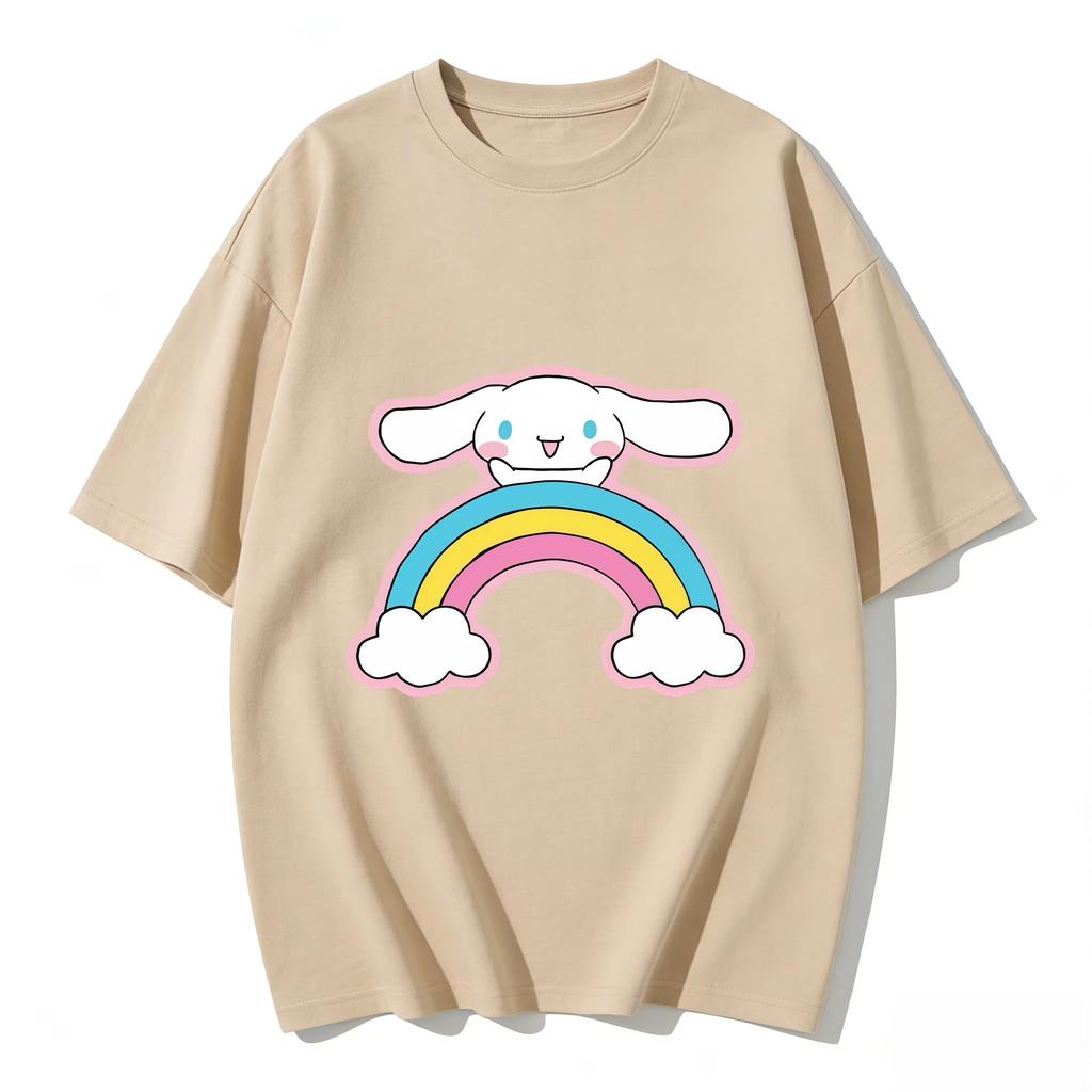 2026 Cinnamoroll Tee soft cotton short sleeve crew neck cute print lightweight summer top for Women daily casual wear