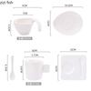 White Ceramic Water Cup Coffee Cup and Dish Set Breakfast Cups Dim Sum Dish Afternoon Tea Mug Milk Tea Cups Juice Mug