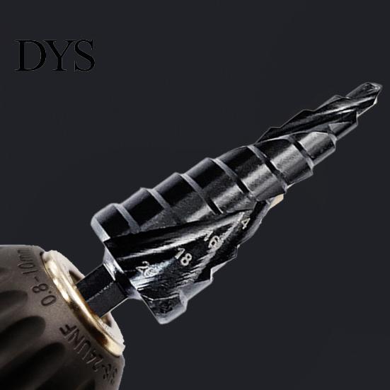 Twist Drills 3Pcs Drill Bits High-Hardness Sharp Spiral Hexagonal Handle Pagoda Combined Set for Workshop Step