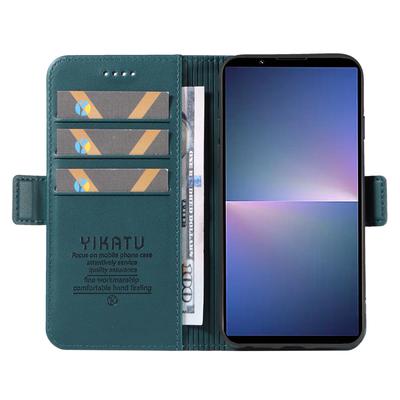 YIKATU YK-003 For Sony Xperia 10 VI Case Wallet Stand Leather Phone Cover Side Buckle