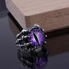 Elegant Adjustable Rings Vintage Festival Rings Wolf Claw Demons Eye Shape Finger Jewelry for Woman and Man Present