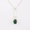 Rare Green Onyx Cab Gemstone 925 Sterling Silver Jewelry Handmade Pendant 1.79" PP-60-37