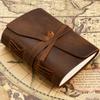 Handmade First Layer Cowhide Book Genuine Leather Hand Account Binder Notebook Retro Nostalgic Travel Diary