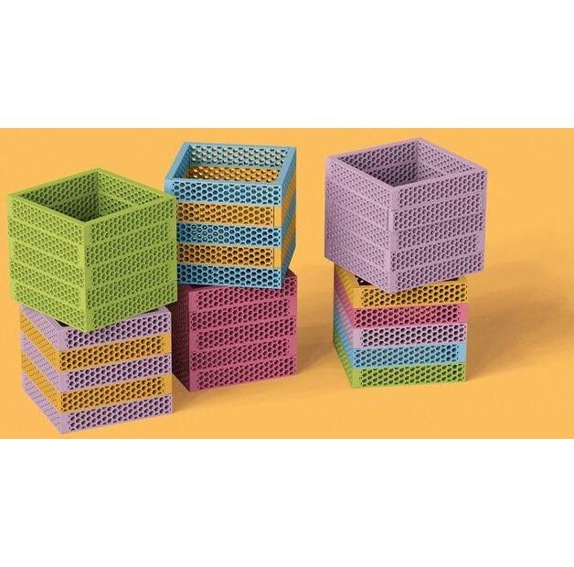 Конструктор Bioblo пастельный Fun Box творческий, 200 деталей