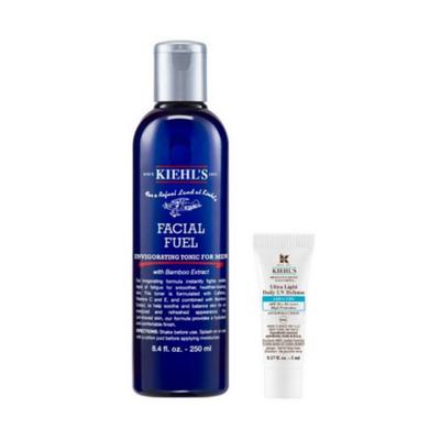 Kiehl’s Facial Fuel Energizing Tonic for Men — 250 Ml (1 Unit) Bonus: Cooling Soothing Sunscreen / Sun Cream — 5 Ml (sample)