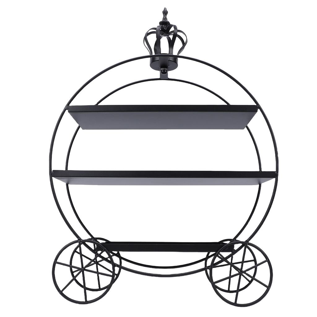 3 Tier Cupcake Stand Holder Iron Dessert Table Display Stand for Wedding Afternoon Tea Donuts Cookies Fruit Black