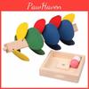 Colorful Wooden Leaf Tower Marble Game For Kids Educational Assembly Toy