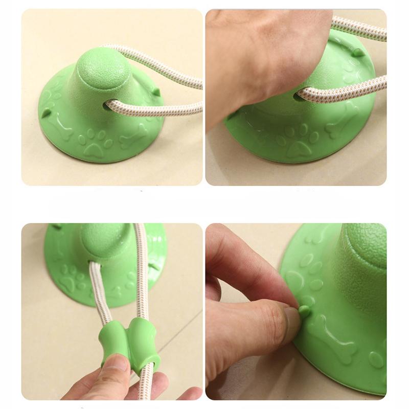Durable Suction Cup Puppy Chew Elastic Bite Resistant Pet Interactive Wear-resistant TPR Pet Molar Bite Pet Supplies