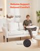 Loveseat Sofa, 176 Cm Small Sofa Couch for Living Room, Velvet Fabric 2-Seats Couch with Sinuous Spring, Soft Cushions and Sturdy Frame, Comfy