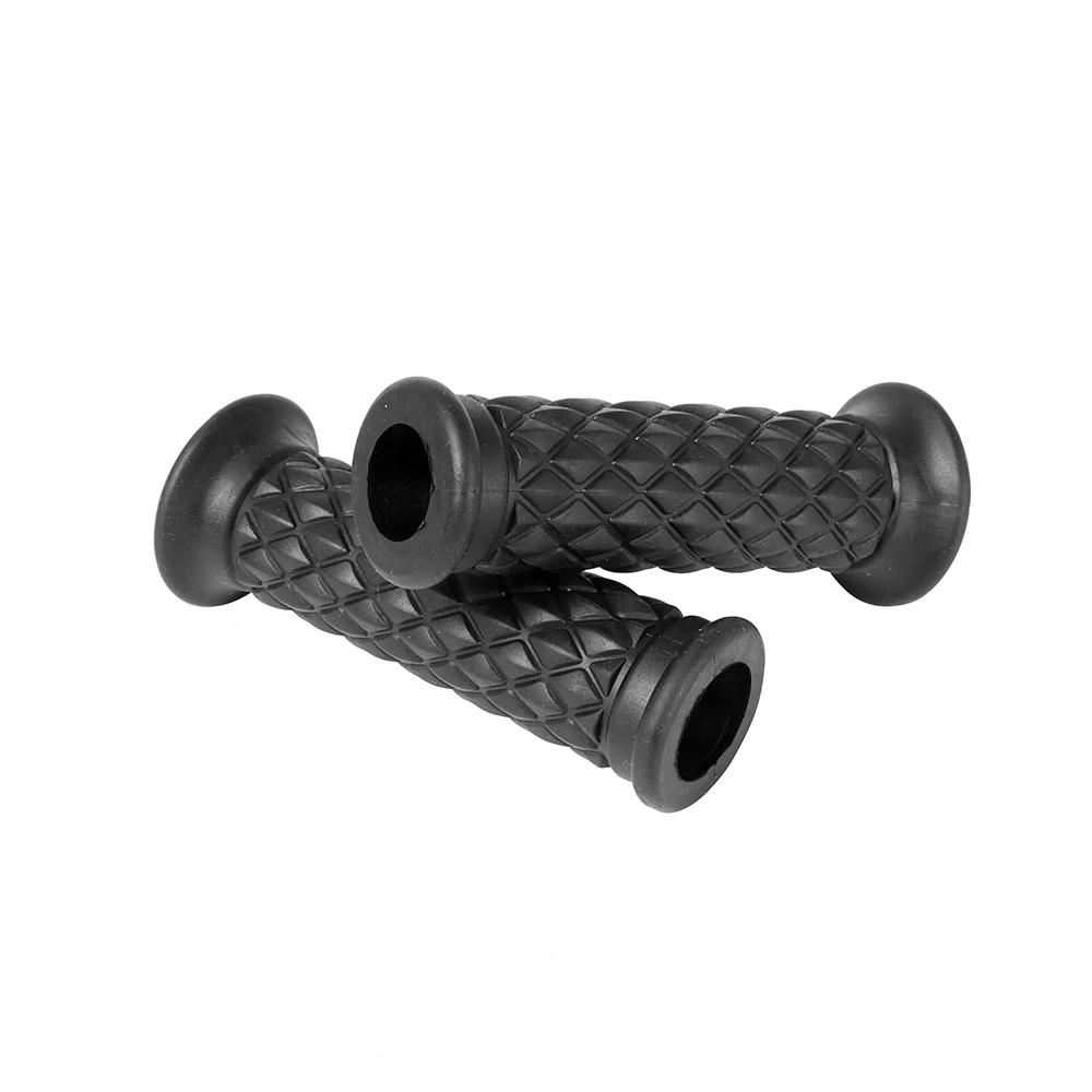 Universal 7/8" 22mm Retro Motorcycle Hand Grips Non-slip Rubber Handlebar Grips