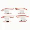 Chrome 4X Exterior Door Handle Bowl Cover Trim For Ford Explorer 2020 2021 2022