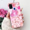 Clear For Samsung A21s SM-A217F SM-A217M Cover For Samsung Galaxy A21s Case Cute Luxury Butterfly Love Flowers Cool Painted