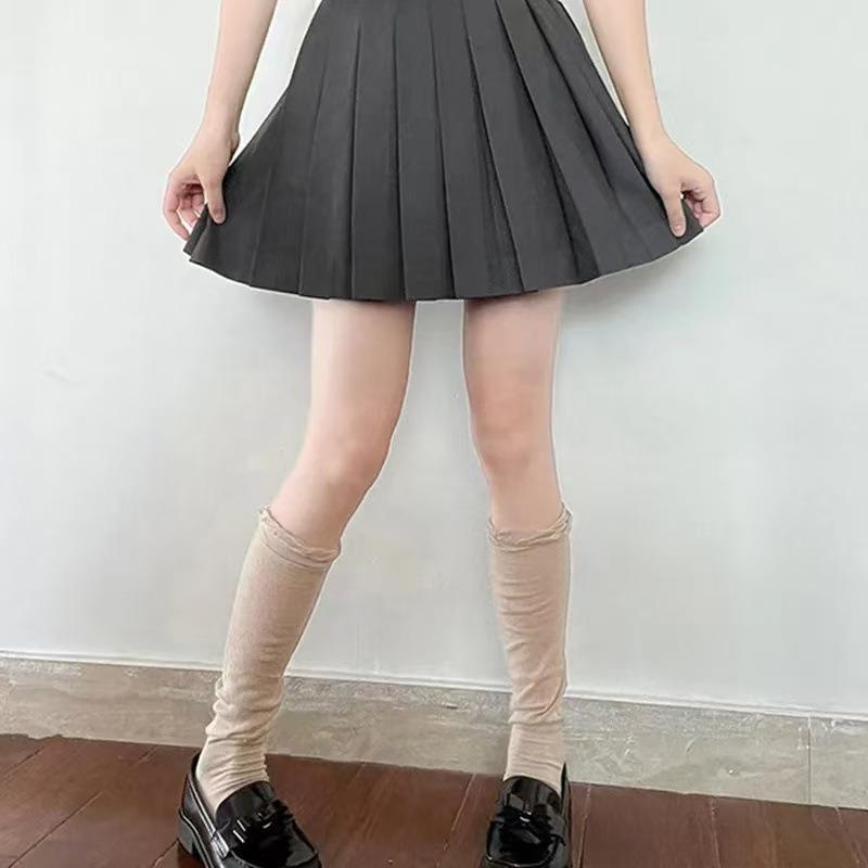 Ballet-style Socks, Women's Thigh-high Socks, Autumn and Winter Thin Lace Pile Socks, Long Socks, School Style