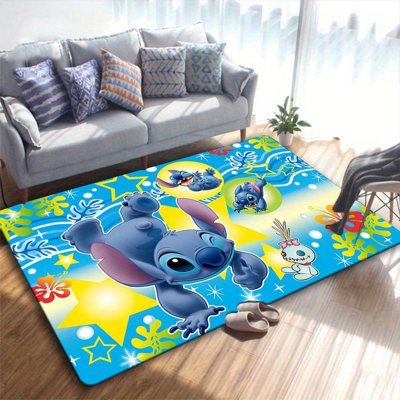 1 buc Covor cu model Disney Lilo și Stitch Covoraș de zonă Covor antiderapant Lavabil manual Preș pentru podea Potrivit pentru Sufragerie Dormitor Decor Acasă