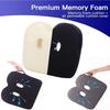 Memory Foam Seat Cushion for Office Chair,Patented Pressure Relief Seat Cushion for Long Sitting Hours on Office/Home Chair,Car,Wheelchair,Non-Slip