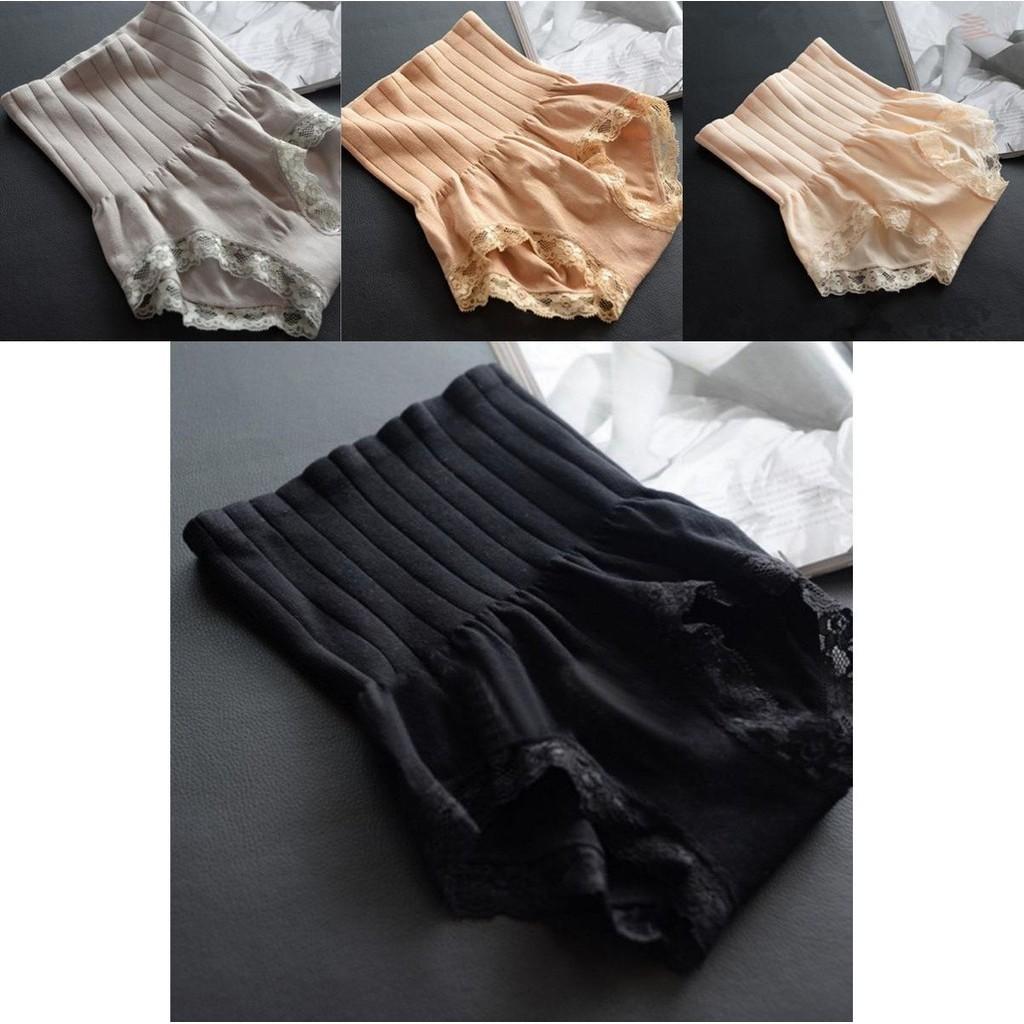 Women's High Waist Abdomen Lace Slimming Shaping Underwear Shorts For Comfort