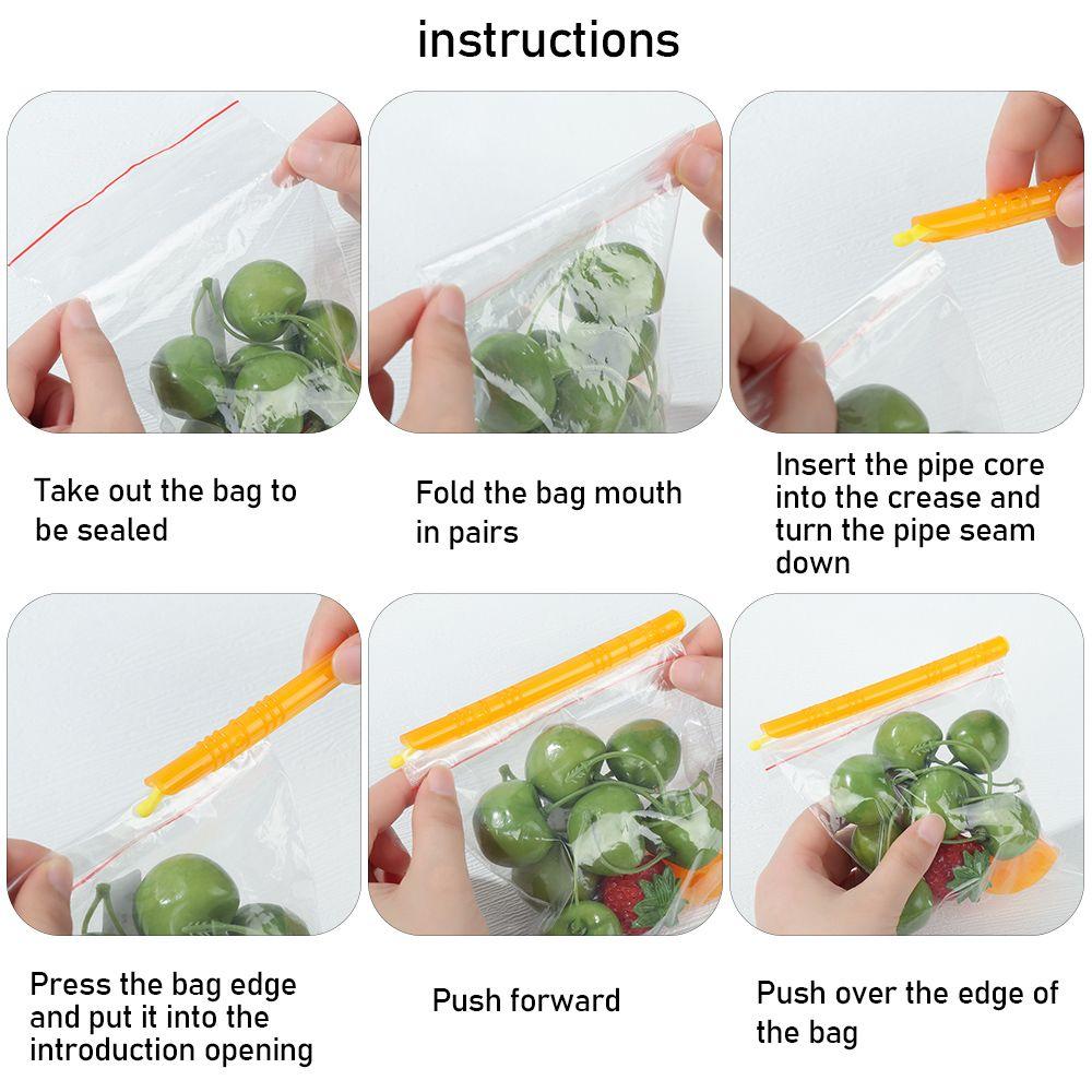 5PCS Good Quality Plastic Home Refrigeration Tool Magic Sealer Stick Sealing Clip Fresh Lock