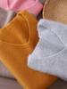 Damen Schlank geschnittener V-Ausschnitt Nerz Kaschmir Pullover, Große Größen, Herbst/Winter Pullover