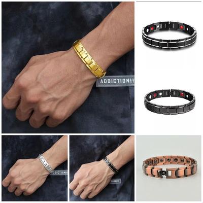 Unisex Magnetic Titanium Steel Bracelet - Trendy Detachable Design