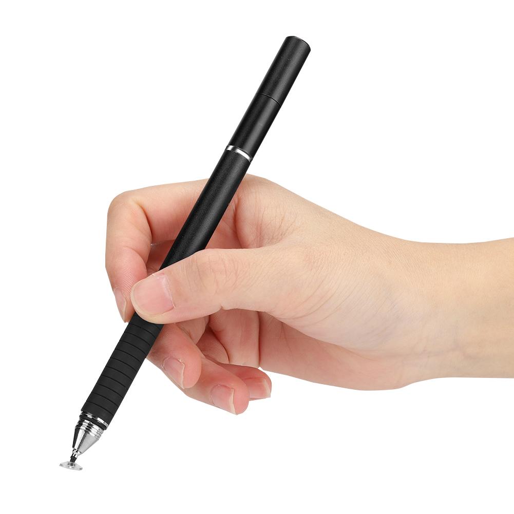 3 In 1 Cloth TipDisc Pen High Capacitive for Mobile Phone Tablet(Black )