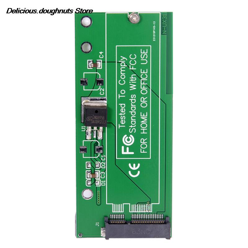 New SATA 22P 7+15 to MSATA Mini PCI-E PCBA Assembly only for UX31 UX21 XM11 SSD Solid State Disk