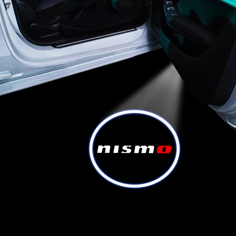 

New LED Car Door Welcome Light Car Logo Projector Car Badgee For Nissan Nismo Tiida Sylphy Teana X Trail T30 T32 Almera Qashqai срібний