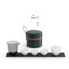 Portable Ice Jade Ceramic Kung Fu Travel Tea Set