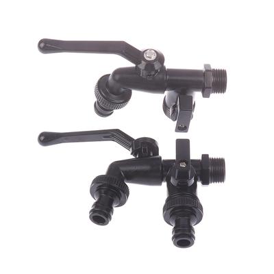 Robinet negru de grădină în aer liber Robineți anti-îngheț cu dublă ieșire pentru mașină de spălat 1/2 inch Furtun de exterior robinet de grădină