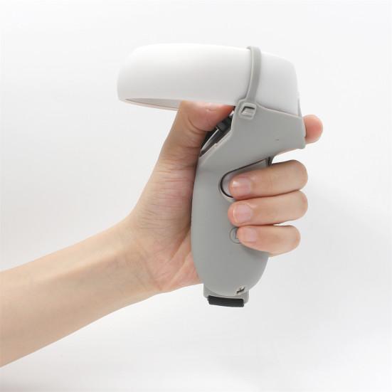 Halvt lukket silikondeksel Justerbar håndleddsstropp for Oculus Quest 2-kontroll