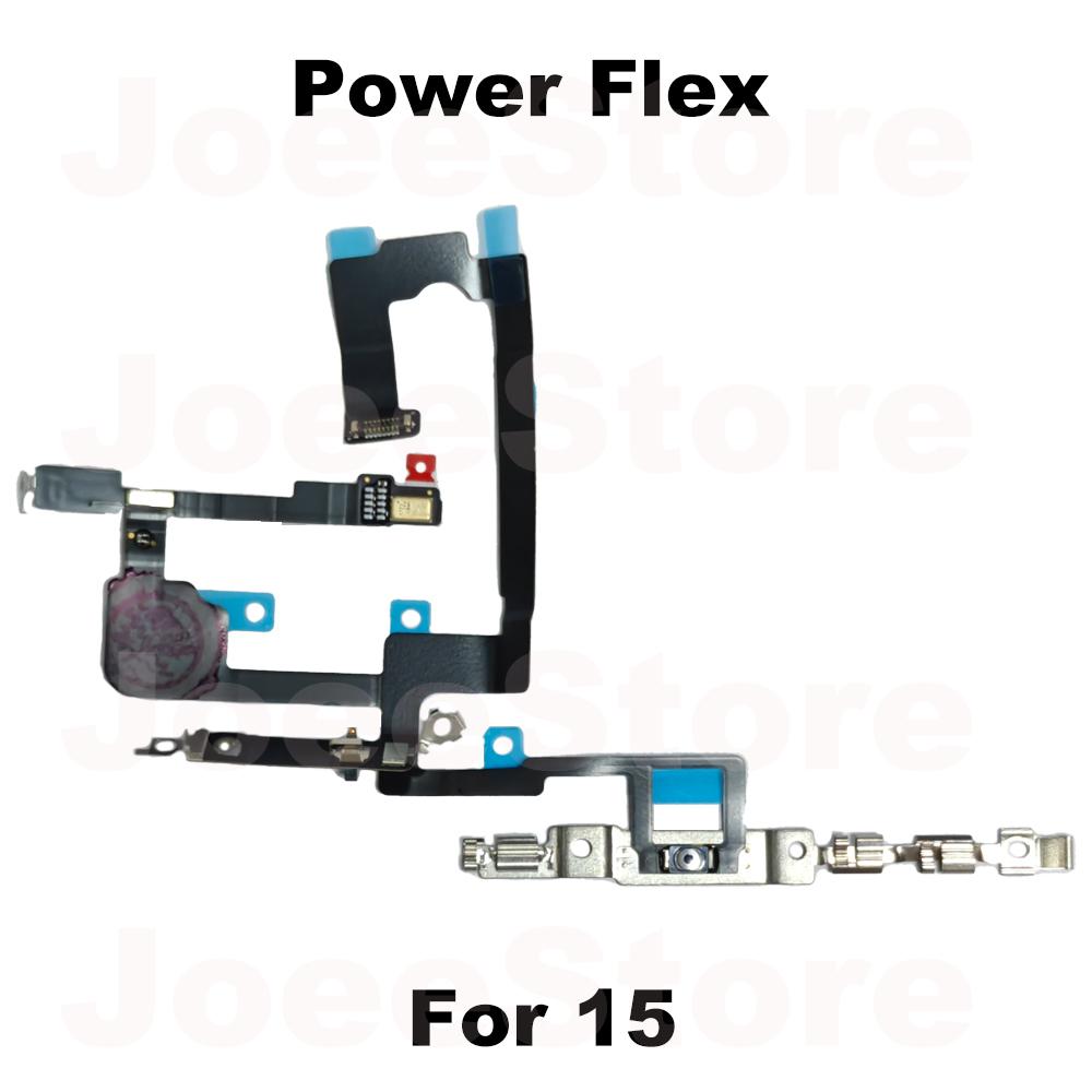 1pcs Power Volume Button Mute Switch Flex Cable for iPhone 15 16 Pro Max Plus Volume Button Control Cable Repair Part For 15 Power