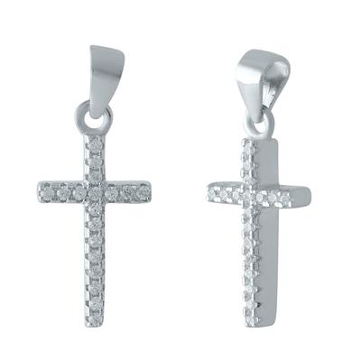 Silver Cross with Cubic Zirkonia (1978788)