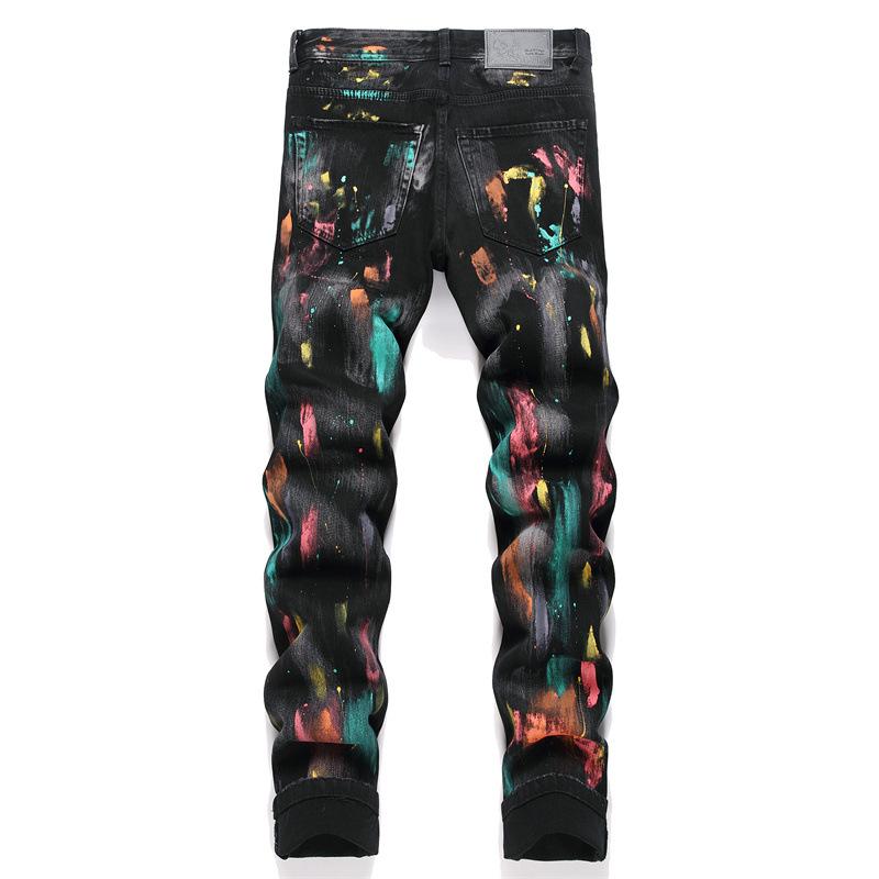 Auf Lager Neue Ankunft 2025 Schwere Handwerksöl Wachs Herren Slim Elastische Denim Jeans Gerades Bein Hosen 3857