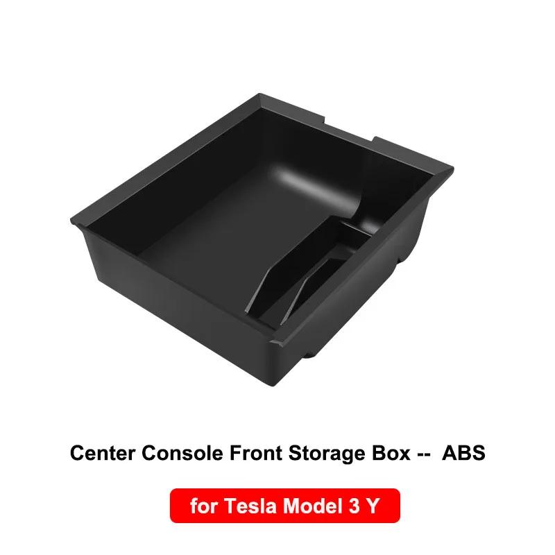 Storage Box for Tesla Model Y 2020-2024 Model 3 2019-2023 Center Console Armrest Trays Hidden Box Webcam Cover Car Accessories